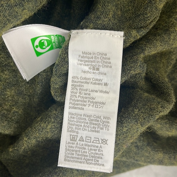 J crew Teddie green long sleeve shirt size large - Picture 4 of 5